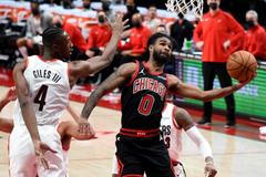 basketbal, NBA 2021, Portland Trail Blazers - Chicago Bulls, Coby White