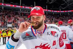 Třinec slaví extraligový titul 2019: Martin Růžička