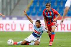 Evropská liga - Third qualifying round - Viktoria Plzen v SonderjyskE Jan Kopic Alexander Bah