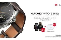 Předprodej chytrých hodinek HUAWEI WATCH 3 startuje. Kromě slevy získáte jako dárek sluchátka