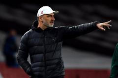 Jindřich Trpišovský ve čtvrtfinále EL Arsenal - Slavia