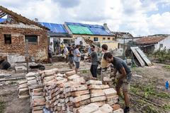 Tornádo, odstraňování následků, jižní Morava