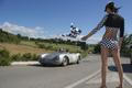 Porsche grid girls - Porsche 550 RS