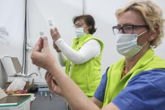 Očkovací centrum Tábor, očkování, koronavirus, zimní stadion, Jihočeský kraj