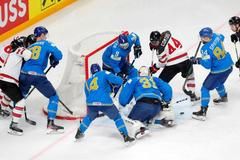 IIHF World Ice Hockey Championship 2021 - Group B - Kazakhstan v Canada