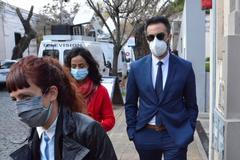 Personal physician of late Argentine soccer great Diego Maradona, Dr. Leopoldo Luque, arrives to a prosecutor's office in San Isidro, in Buenos Aires