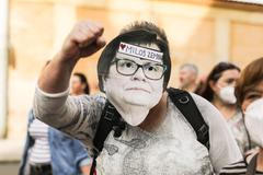 Demonstrace a pochod Milion chvilek pro demokracii, protest, Marie Benešová