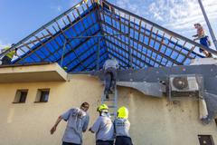 Tornádo, odklízení, jižní Morava