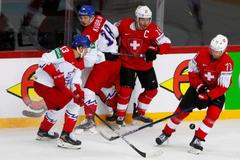 MS 2021, Česko - Švýcarsko, Jakub Vrána, Dominik Kubalík