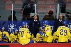 MS v hokeji 2021: Švédská střídačka v zápase proti Bělorusku