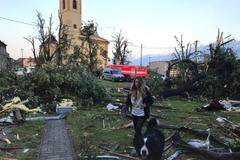 tornádo Moravská Nová ves počasí bouře