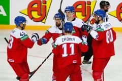 Česká radost v zápase Česko - Bělorusko na MS 2021