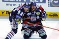 Václav Pletka a Boris Žabka z Liberce v sedmém čtvrtfinále play off hokejové extraligy 2006/07