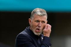 Jaroslav Šilhavý v zápase Chorvatsko - Česko na ME 2020