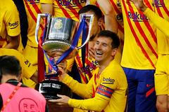 Lionel Messi, Barcelona, španělský pohár 2021