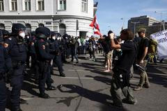 rakousko covid-19 vídeň demonstrace protest