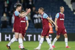 Declan Rice a Vladimír Coufal, West Ham