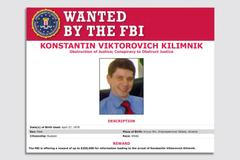 Za informace vedoucí k zatčení Kilimnika vypsala FBI odměnu čtvrt milionu dolarů.