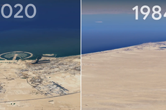 Rozrůstání měst v Google Earth