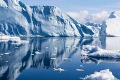 Tání ledovců, Grónsko, ilustrační foto