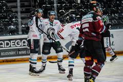 hokej, extraliga 2020/2021, semifinále, Sparta - Liberec, radost Liberce