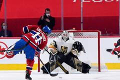 hokej, NHL 2021, Stanley Cup, play off, Vegas at Montreal Canadiens, Robin Lehner, Brendan Gallagher