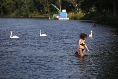 Baden Baden, nová plovárna v Praze na Štvanici, Vltava, koupání