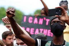 pieta, George Floyd, Minneapolis, Minnesota, USA, protesty