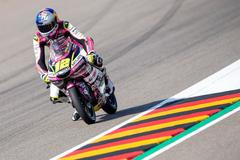 Filip Salač při VC Německa třídy Moto3 (2021)