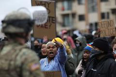 Daunte Wright minneapolis minnestona usa policejní násilí protest