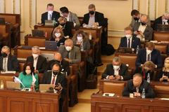 Pohled do poslaneckých lavic hnutí ANO, ze kterých zmizí řada nynějších poslanců