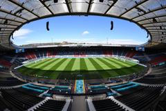 fotbal, ME, Euro 2020, Anglie - Chorvatsko, stadion Wembley