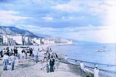 Jednorázové užití / Fotogalerie / Barvy, co vrátily život starým fotkám. Tentokrát na téma, jak se kdysi plážovalo.