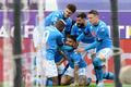 37. kolo italské fotbalové ligy 2020/21, Fiorentina - Neapol: Radost hráčů Neapole