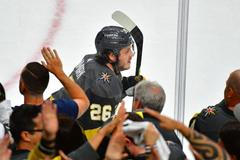 hokej, NHL 2021, play off, Stanley Cup, Montreal Canadiens - Vegas, Mattias Janmark slaví gól