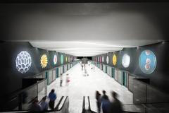 Výtvarná podoba Metro D Jiří Černický Nemocnice Krč