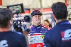 Pilot Buggyry Adam Lacko během závodů ME na Hungaroringu