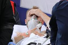 fotbal, ME 2020, Euro 2020, Dánsko - Finsko, Christian Eriksen po kolapsu