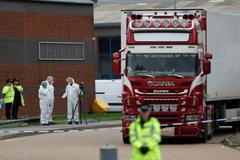 Kamion, ve kterém se našla těla mrtvých Vietnamců