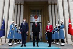 Erdogan Charles Michel Ursula von der Leyen turecko