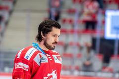 5. finále hokejové extraligy 2020/21, Třinec - Liberec: Třinecký útočník Matěj Stránský