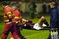 fotbal, Slavia Praha - Sparta Praha, Vladimír Labant, zranění