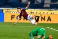 31. kolo fotbalové Fortuna:Ligy 2020/21, Sparta - Baník: Bořek Dočkal překonal brankáře Jana Laštůvku