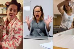 Mac vodka i ulité víno. Laďka Něrgešová zásobuje fanoušky lockdownovými scénkami