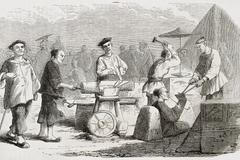 asie kresba historie