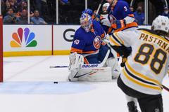 Podívejte se na klíčové momenty zápasu (NY Islanders – Boston Bruins 4:1, v sérii 2:2)