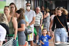 austrálie koronavirus fronty lockdown