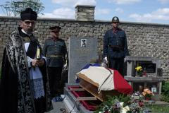 Mutějovice, pohřeb četníka Františka Ometáka