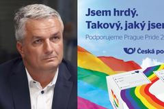 Agresivní reakce za podporu Prague Pride: Pošta nebude nikdy diskriminovat, říká Knap