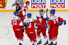 Česká radost v zápase Česko - Bělorusko na MS 2021